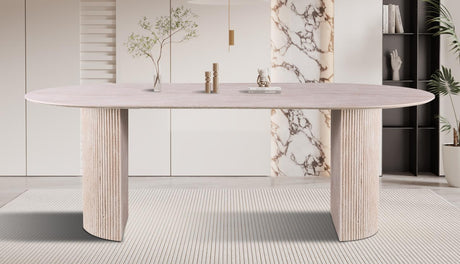 Table 'Lagos' 220 cm Ovale Décor Travertin Beige - 51823_3