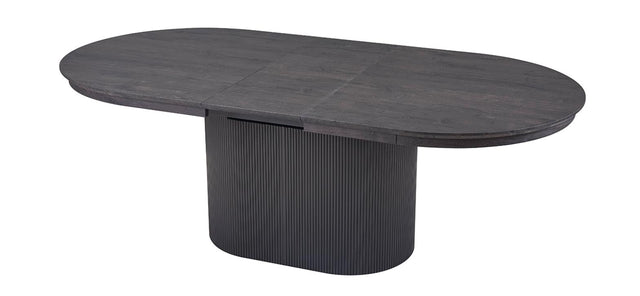 Table extensible 'Lagos' 180-220 cm Ovale Décor Brun foncé - 51830