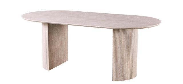 Table 'Lagos' 200 cm Ovale Décor Travertin Beige - 51820_3