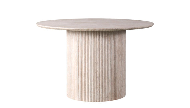 Table 'Lagos' 120 cm Ronde Décor Travertin Beige - 51835_3