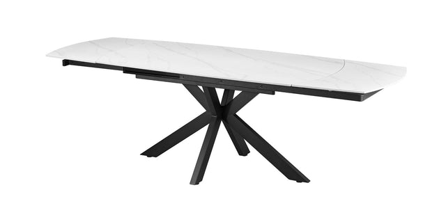 Table extensible 'Ares' 160-240 cm Ovale Danoise Pierre Blanc - 51940_1