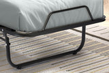 Lit pliable Bruxelles – métal noir – 90x200 cm