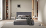 Lit Roma – Tissu gris, 140 × 200 cm – vue 3