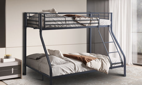 Lit superposé Trio – métal 140/ gris foncé – 90x200 cm