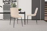 Chaise Alice – Corduroy beige – vue 4