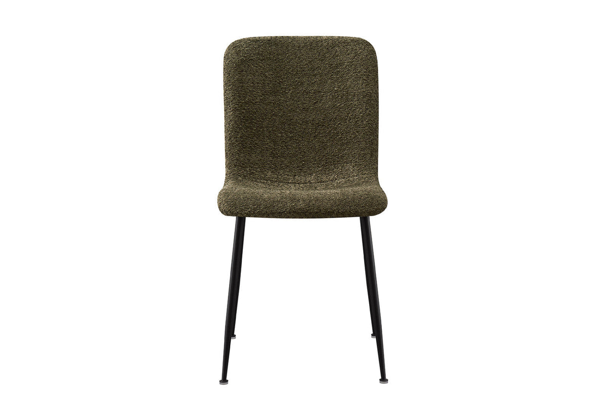 Chaise Alice – Bouclé vert – vue principale