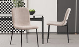 Chaise Alice – Bouclé beige – vue 2