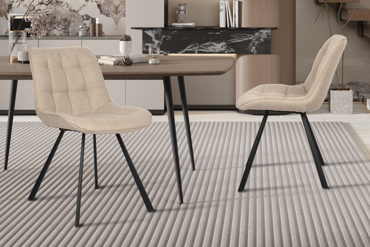 Chaise Ariba – Beige / gris clair – vue 2