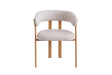 Chaise avec accoudoirs Julia – Naturel – vue principale