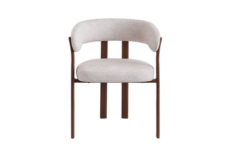 Chaise avec accoudoirs Julia – Noyer – vue principale