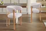 Chaise avec accoudoirs Julia – Naturel – vue 2