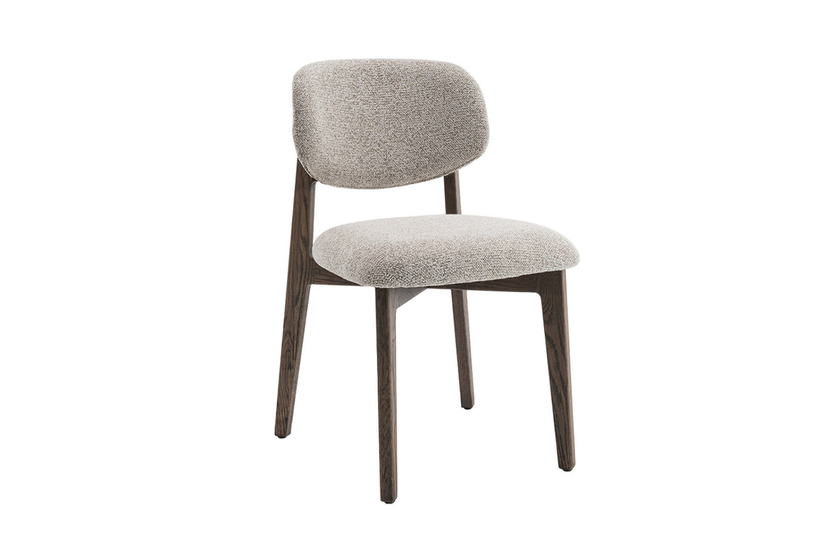 Chaise Carmen – Chêne fumé, tissu sable – vue 5