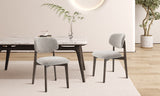 Chaise Carmen – Chêne fumé, tissu sable – vue 4