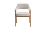 Chaise Coralie – Chêne naturel, tissu beige – vue principale