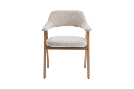 Chaise Coralie – Chêne naturel, tissu beige – vue principale