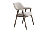 Chaise Coralie – Chêne fumé, tissu sable – vue 5