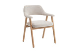 Chaise Coralie – Chêne naturel, tissu beige – vue 5