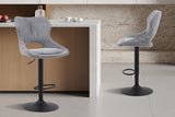 Chaise de bar Mori – Gris foncé – vue 2