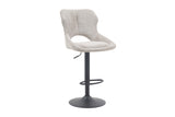 Chaise de bar Mori – Gris clair – vue 5