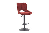 Chaise de bar Mori – Rouge – vue 5
