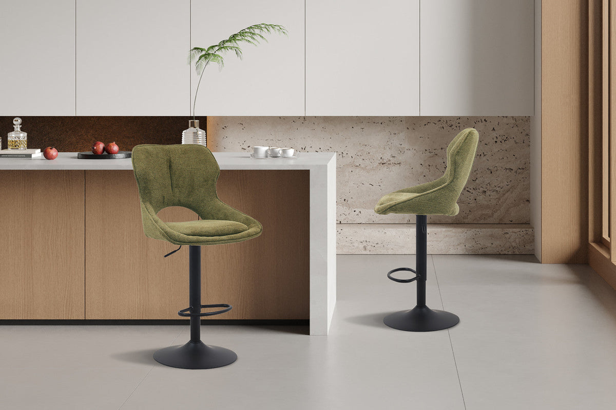 Chaise de bar Mori – Vert – vue 4