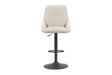 Chaise de bar pivotante Sabine – Écru – vue principale