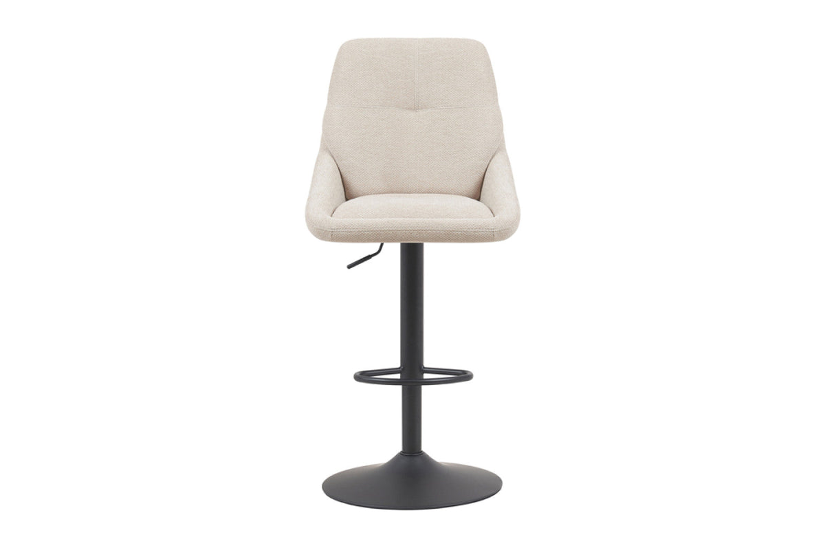Chaise de bar pivotante Sabine – Écru – vue principale