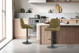 Chaise de bar pivotante Sabine – Vert – vue 4