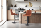 Chaise de bar pivotante Sabine – Rouille – vue 4