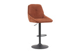 Chaise de bar pivotante Sabine – Rouille – vue 5