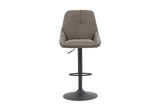 Chaise de bar pivotante Sabine – Gris – vue principale