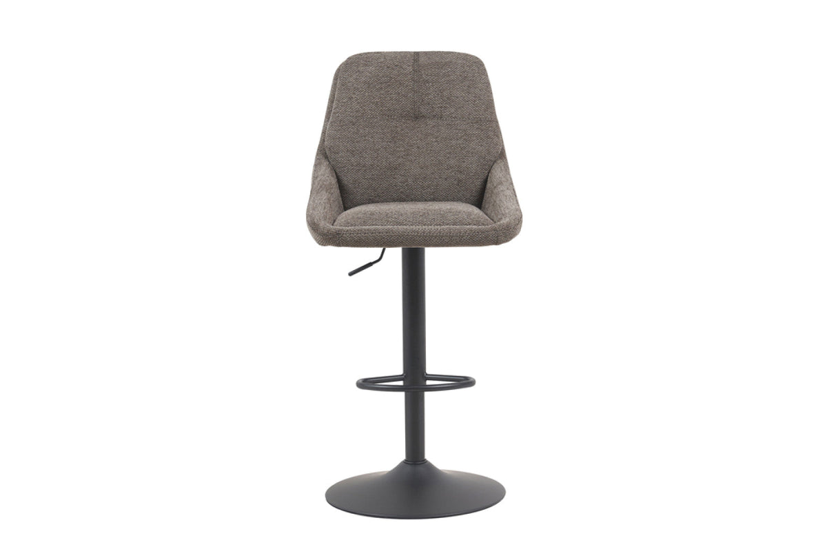 Chaise de bar pivotante Sabine – Gris – vue principale