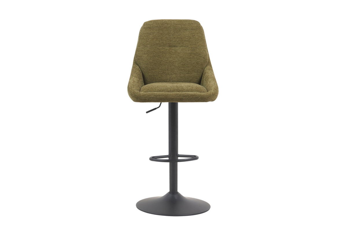 Chaise de bar pivotante Sabine – Vert – vue principale