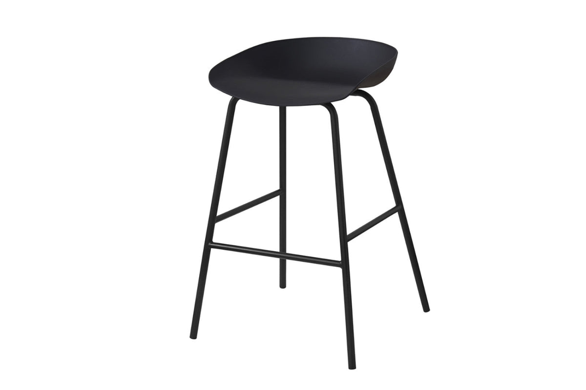 Chaise de comptoir Anna – Noir – vue 4