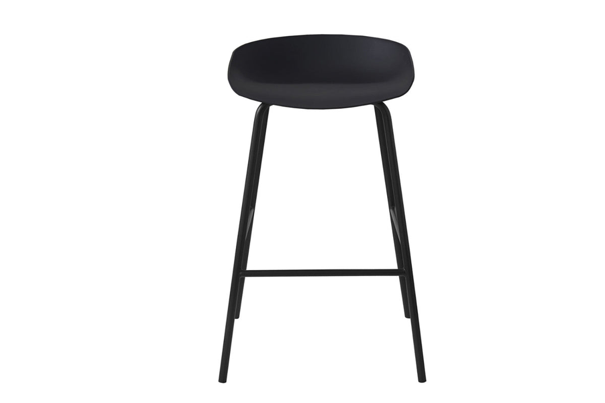 Chaise de comptoir Anna – Noir – vue 5