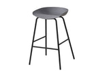 Chaise de comptoir Anna – Gris – vue 4