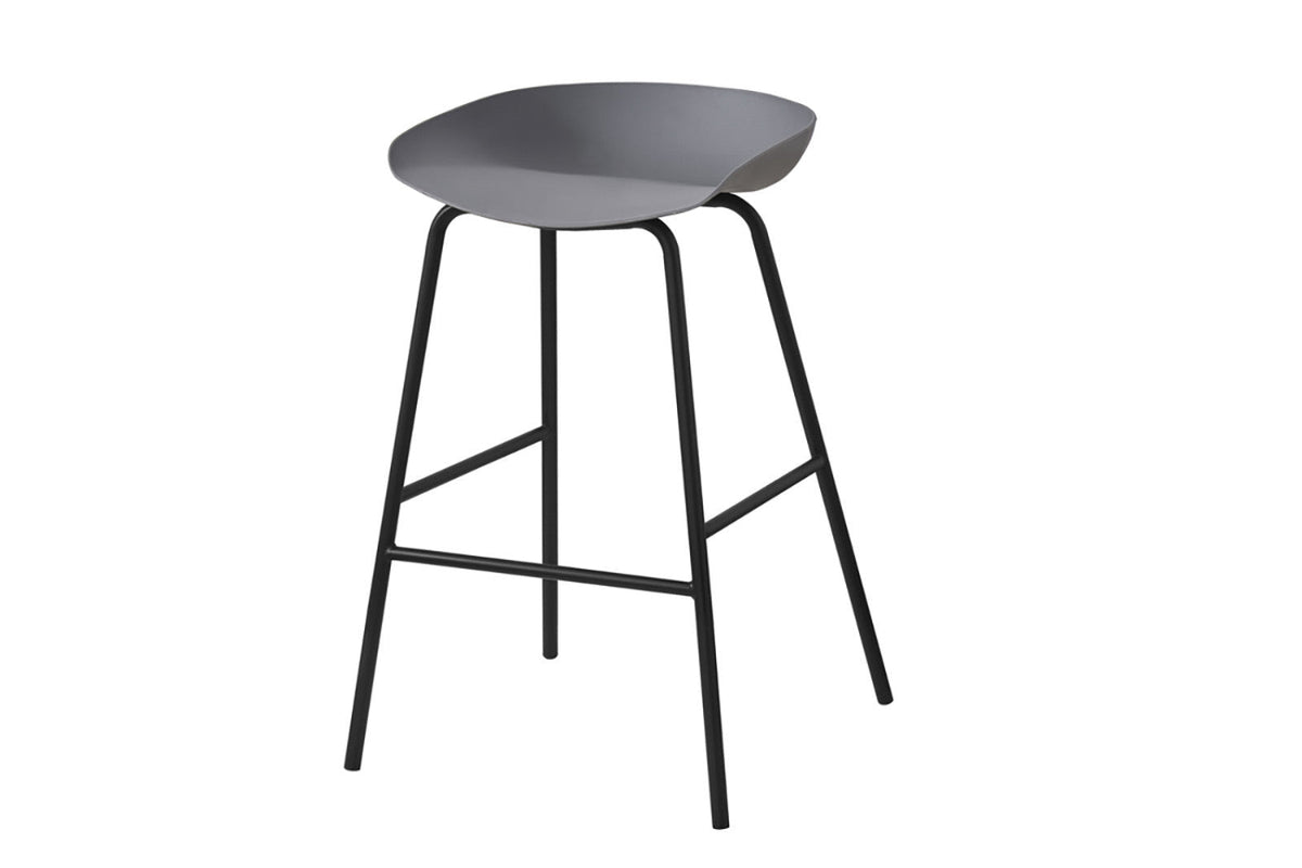 Chaise de comptoir Anna – Gris – vue 4
