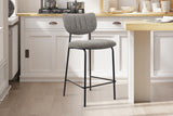 Chaise de comptoir Antura – Gris foncé – vue 3
