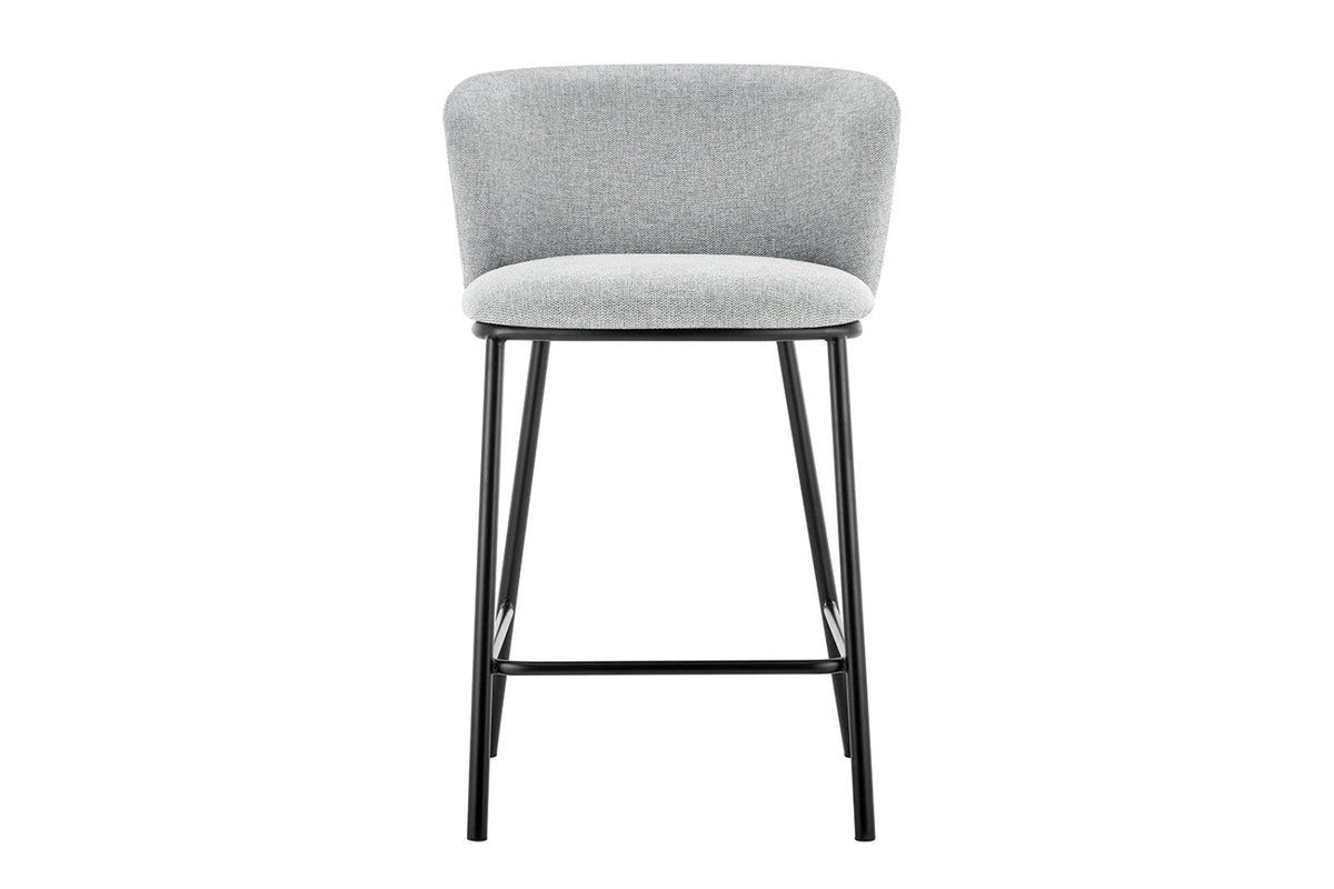 Chaise de comptoir Arthur – Gris clair – vue principale