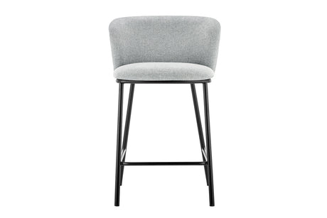 Chaise de comptoir Arthur – Gris clair – vue principale
