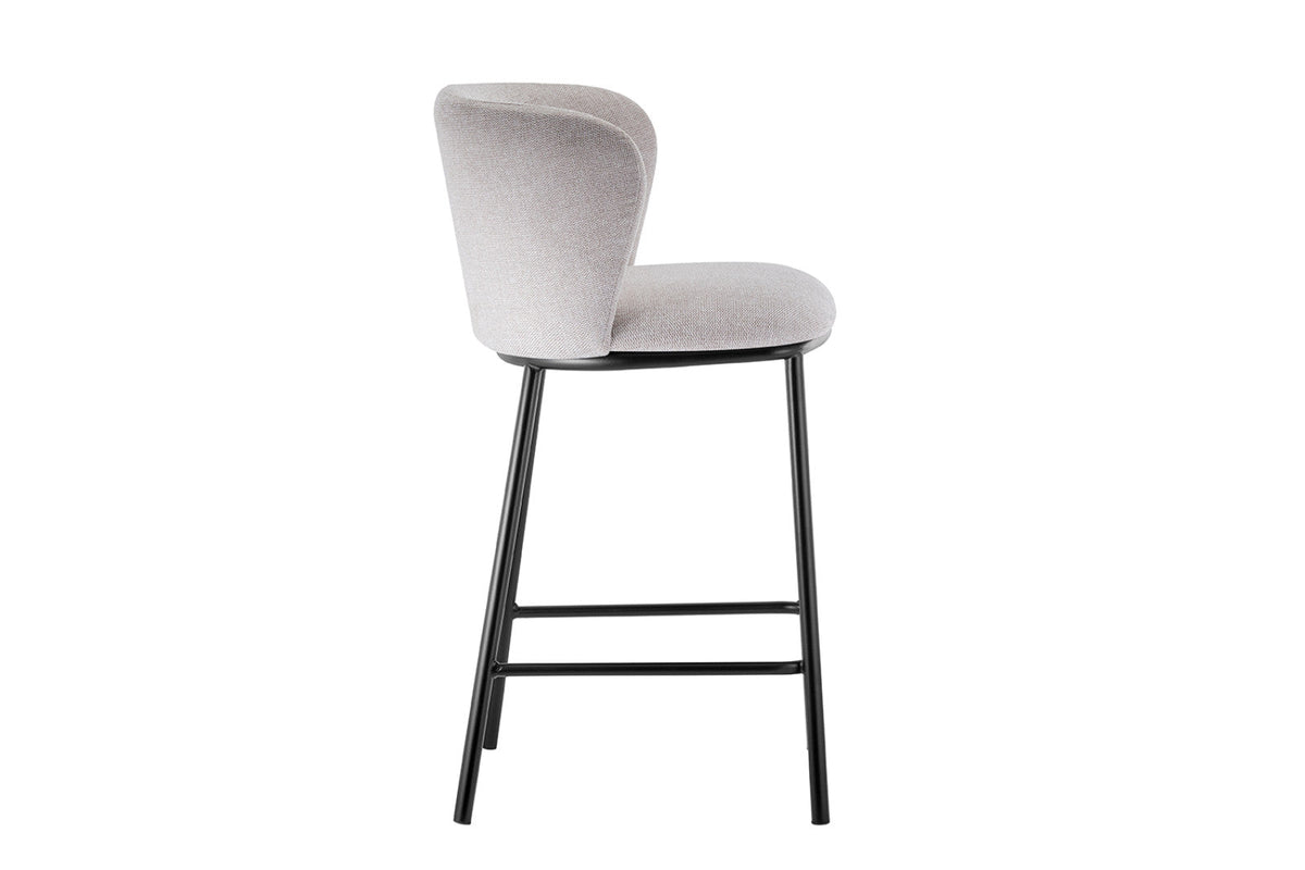 Chaise de comptoir Arthur – Beige – vue 5