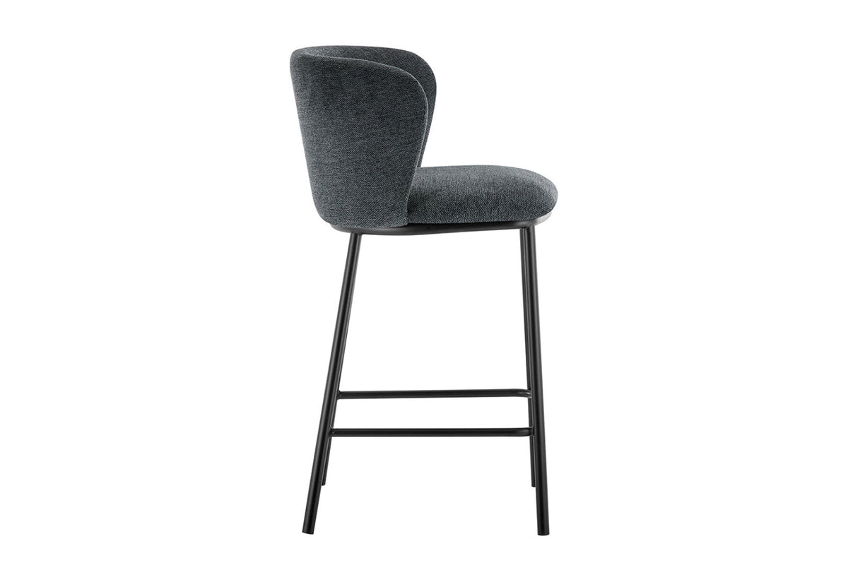 Chaise de comptoir Arthur – Gris foncé – vue 5