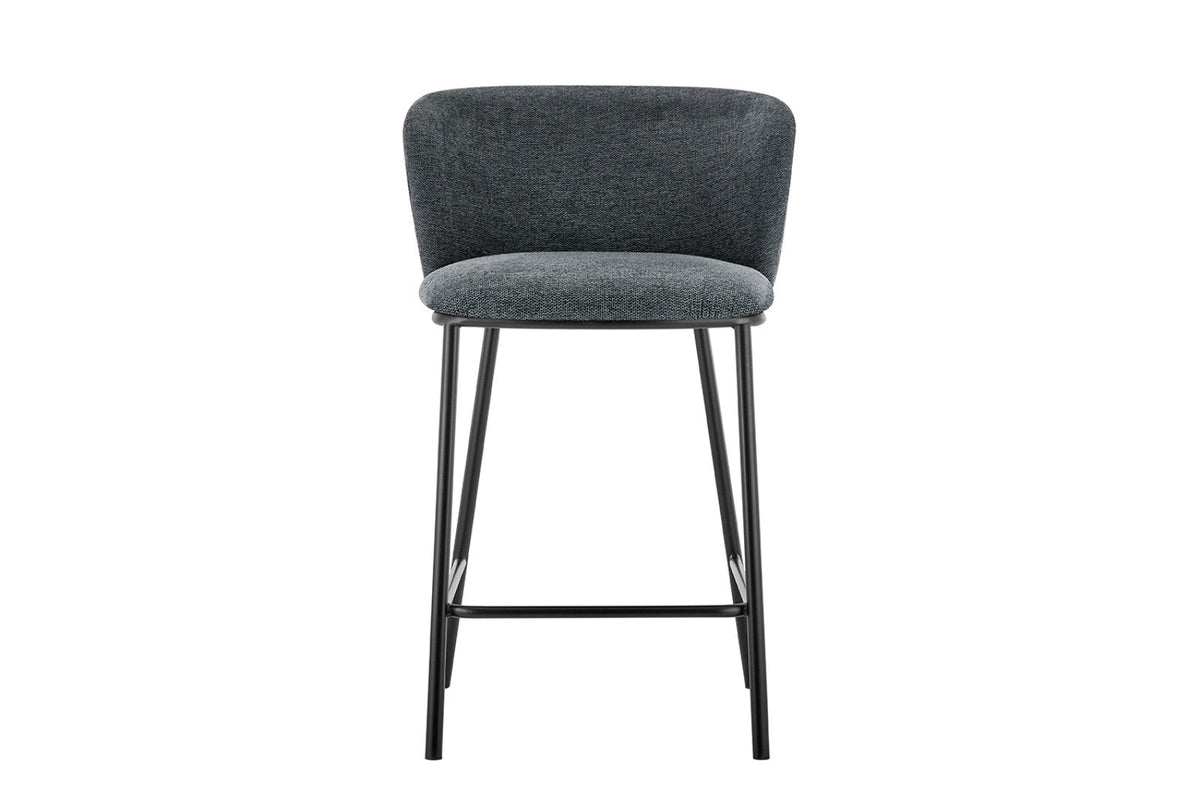 Chaise de comptoir Arthur – Gris foncé – vue principale