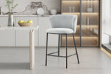 Chaise de comptoir Arthur – Gris clair – vue 3