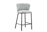 Chaise de comptoir Arthur – Gris clair – vue 4