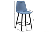 Chaise de comptoir Boy – Bleu clair – vue principale
