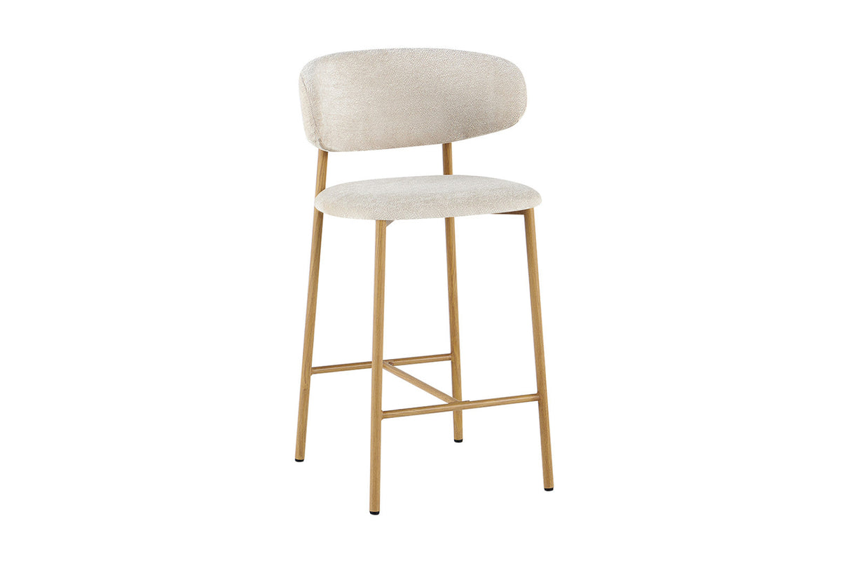 Chaise de comptoir Coco – Beige – vue 5