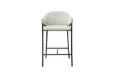Chaise de comptoir Hugo – Gris clair – vue principale