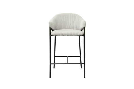 Chaise de comptoir Hugo – Gris clair – vue principale
