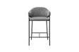 Chaise de comptoir Hugo – Gris foncé – vue principale